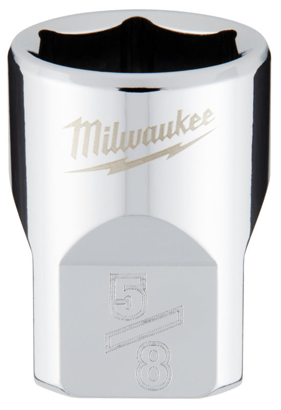 MILWAUKEE Milwaukee 45-34-9066 Socket, 5/8 in Socket, 3/8 in Drive, 6-Point, Chrome Vanadium Steel, Chrome TOOLS MILWAUKEE   
