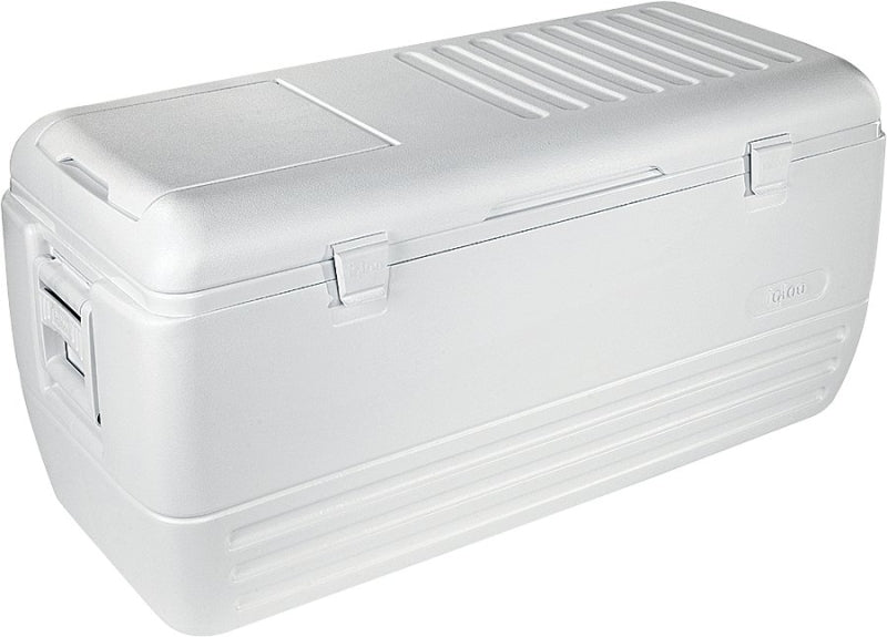 IGLOO Igloo Marine Contour Series 00050074 Hard Cooler, 150 qt Cooler, Plastic, White, 7 days Ice Retention OUTDOOR LIVING & POWER EQUIPMENT IGLOO