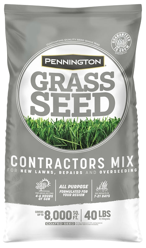 PENNINGTON Pennington 100520262 Central Contractors Seed Mix, 40 lb Bag LAWN & GARDEN PENNINGTON   