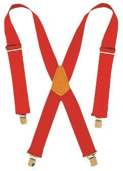CUSTOM LEATHERCRAFT CLC Tool Works Series 110RED Work Suspender, Nylon, Red CLOTHING, FOOTWEAR & SAFETY GEAR CUSTOM LEATHERCRAFT   