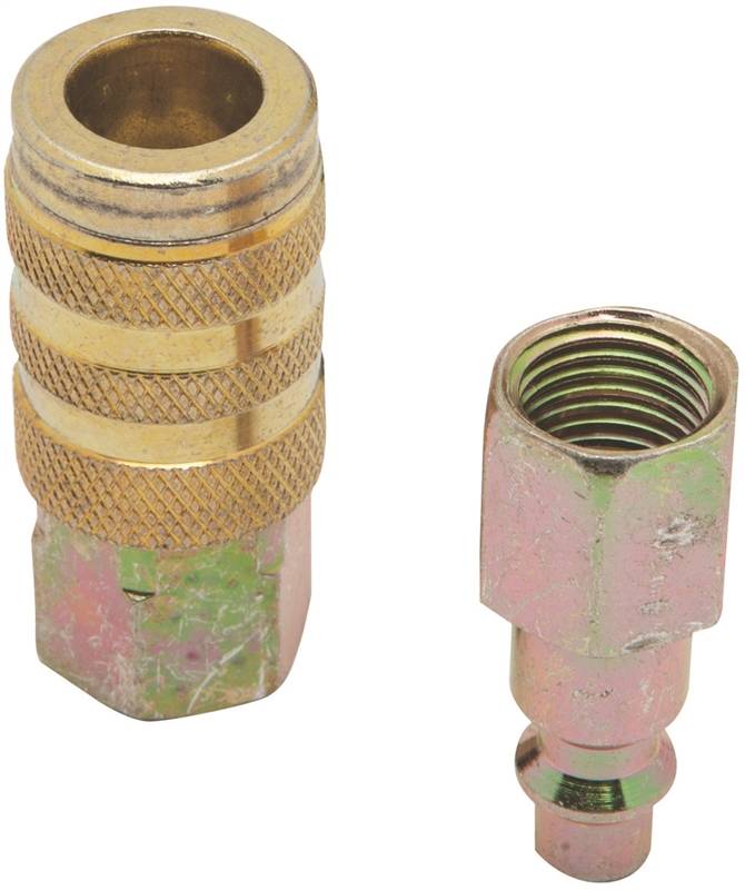 BOSTITCH Bostitch IHKIT-14F Hose Coupler Kit, 1/4 x 1/4 in, FNPT, Steel, Plated TOOLS BOSTITCH