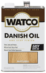 WATCO Watco 65731 Danish Oil, Natural, Liquid, 1 gal, Can PAINT WATCO   