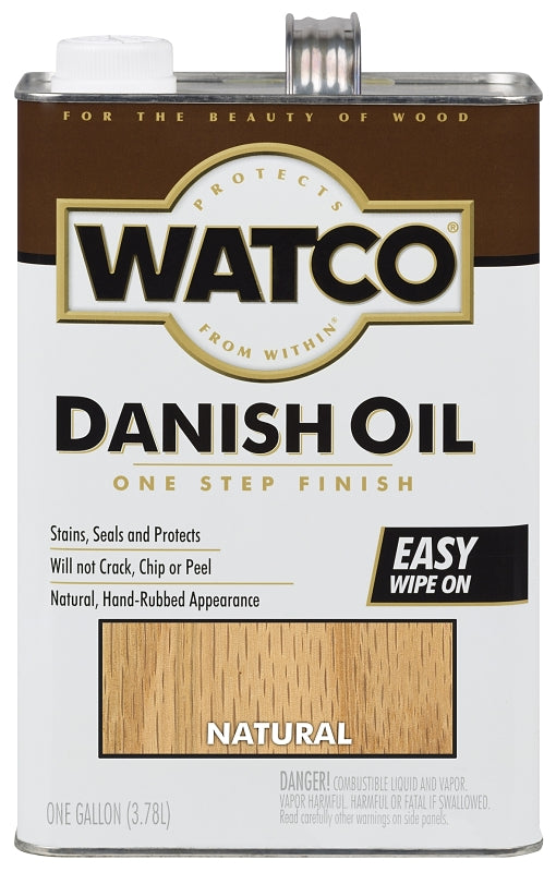 WATCO Watco 65731 Danish Oil, Natural, Liquid, 1 gal, Can