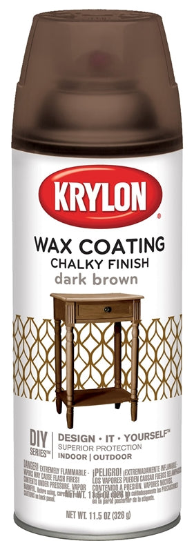 KRYLON Krylon K04119000 Chalk Spray Paint, Subtle, Dark Brown, 11.75 oz, Can PAINT KRYLON   
