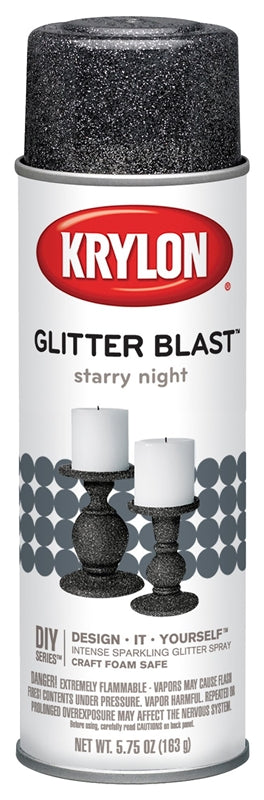 KRYLON Krylon K03805A00 Craft Spray Paint, Glitter, Starry Night, 5.75 oz, Can AUTOMOTIVE KRYLON   