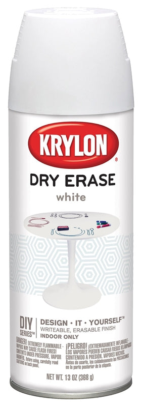 KRYLON Krylon K03942000 Dry Erase Spray Paint, White, 11.5 oz PAINT KRYLON   