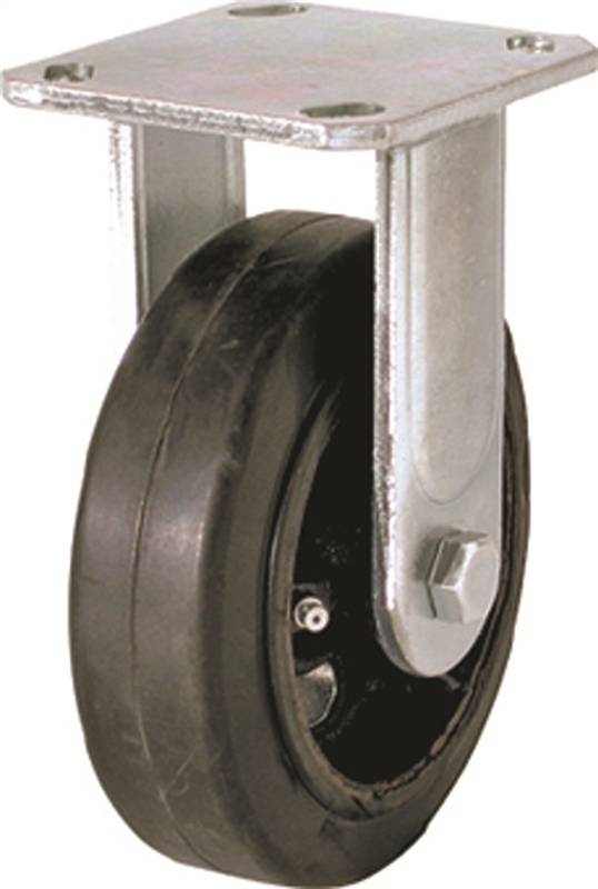 SHEPHERD Shepherd Hardware 9494 Rigid Caster, 6 in Dia Wheel, 2 in W Wheel, Rubber Wheel, 410 lb HARDWARE & FARM SUPPLIES SHEPHERD