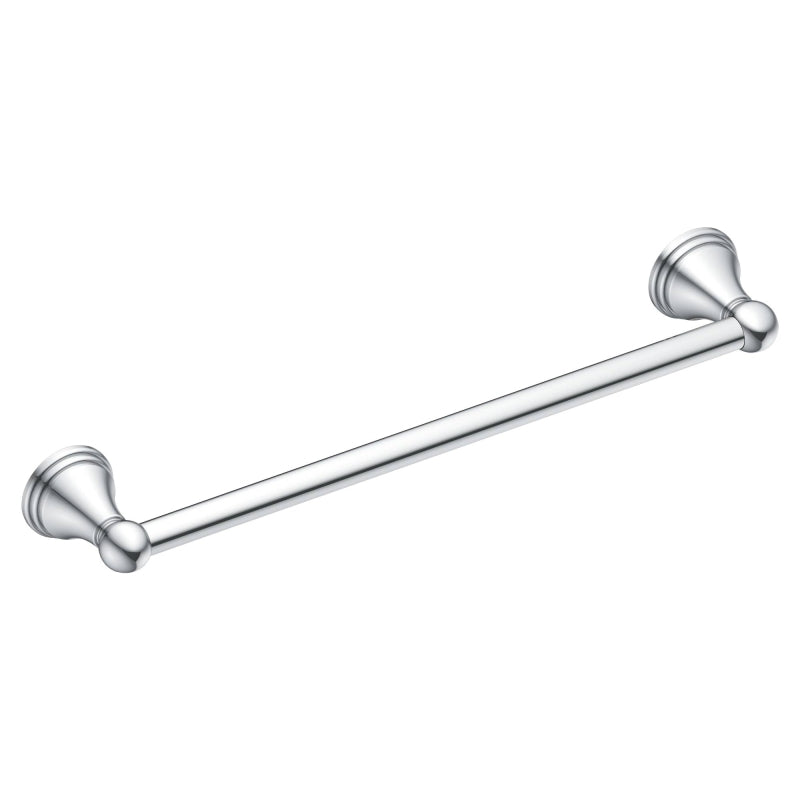 MOEN Moen DN8424CH Towel Bar, 3-1/8 in Projection, 26.13 in OAL, 3.13 in OAW, 24 in L Rod, Aluminum, Chrome, Surface HOUSEWARES MOEN