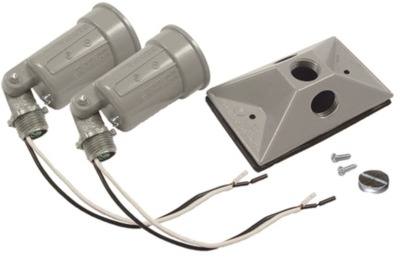 HUBBELL Hubbell 5621-5 Lamp Holder, Combination, Weatherproof, 3.336 in L x 10 in W x 4.594 in H Dimensions, 120 V, 75 to 150 W ELECTRICAL HUBBELL