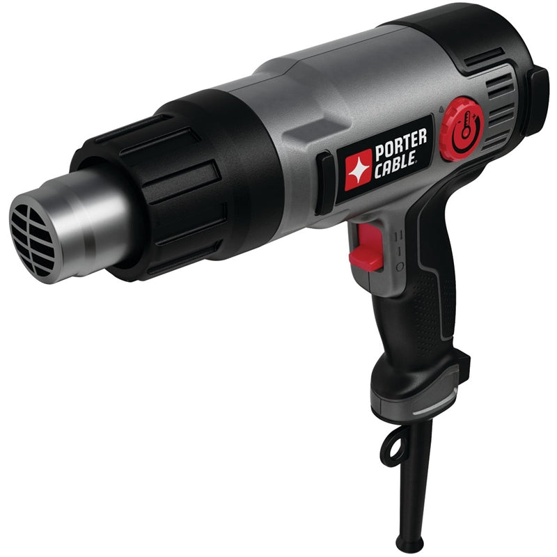 PORTER-CABLE Porter-Cable PC1500HG Heat Gun, 19 cfm Air, 120 to 1150 deg F, Includes: Integrated Hanging Hook PAINT PORTER-CABLE