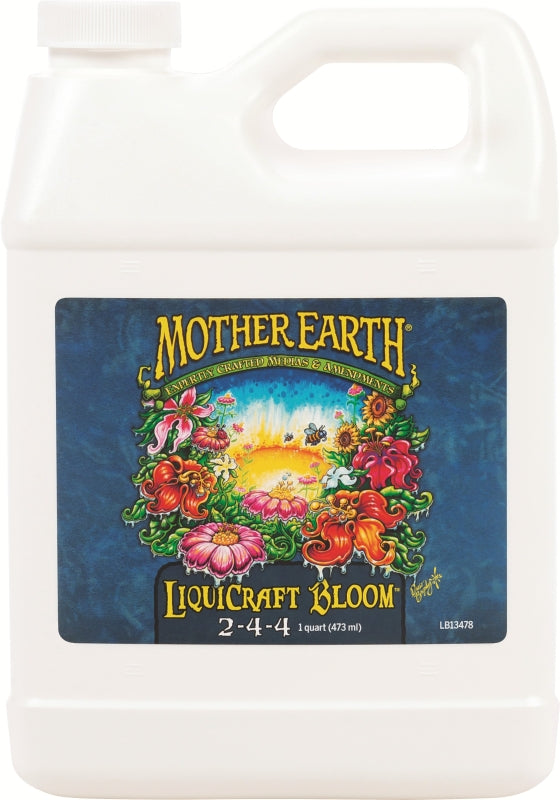 MOTHER EARTH Mother Earth HGC733936 LiquiCraft Bloom Plant Fertilizer, 1 qt, Liquid, 2-4-4 N-P-K Ratio LAWN & GARDEN MOTHER EARTH