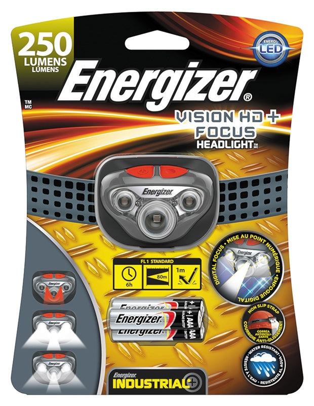 ENERGIZER BATTERY Energizer HDDIN32E Headlight, AAA Battery, Alkaline Battery, LED Lamp, 315 Lumens, 85 m Beam Distance, 6 hr Run Time ELECTRICAL ENERGIZER BATTERY