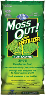 MOSS OUT Moss Out! 100508946 Lawn Fertilizer, 20 lb Bag, Solid, 20-0-5 N-P-K Ratio LAWN & GARDEN MOSS OUT