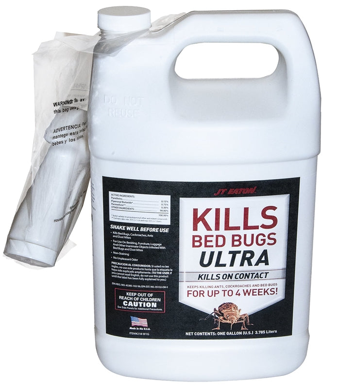 J.T. EATON J.T. Eaton 218-W1G Bed Bug Insecticide, Spray Application, 1 gal, Jug LAWN & GARDEN J.T. EATON