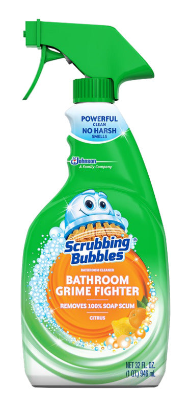 SCRUBBING BUBBLES Scrubbing Bubbles 70755 Bathroom Cleaner, 32 oz Bottle, Liquid, Fresh Citrus