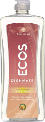 ECOS Ecos 9722/6 Dishwashing Liquid, 25 oz, Gel, Grape, Clear/Light Yellow CLEANING & JANITORIAL SUPPLIES ECOS