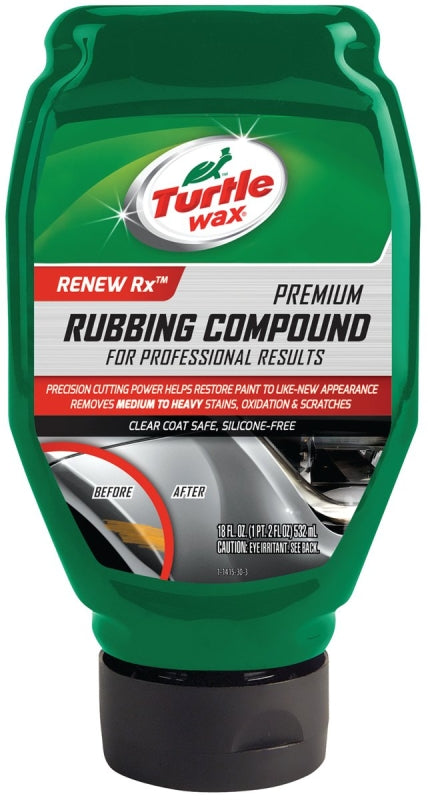 TURTLE WAX Turtle Wax T415 Rubbing Compound, 18 oz, Liquid, Fresh Leather AUTOMOTIVE TURTLE WAX   