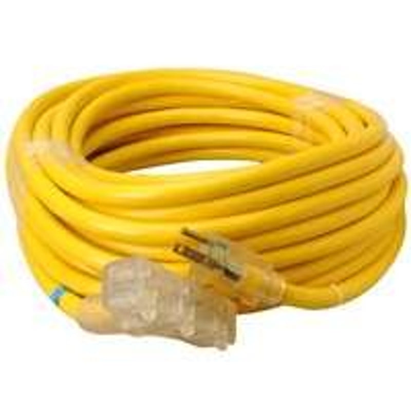 WOODS CCI 043888802 Extension Cord, 10 AWG Cable, 50 ft L, 15 A, 125 V, Yellow ELECTRICAL WOODS