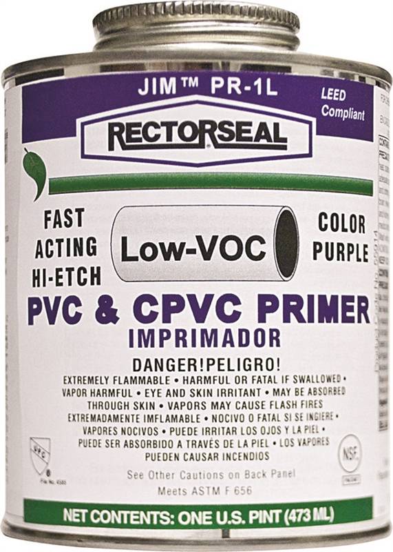 RECTORSEAL Rectorseal 55914 Hi-Etch Primer, Liquid, Purple, 1 pt