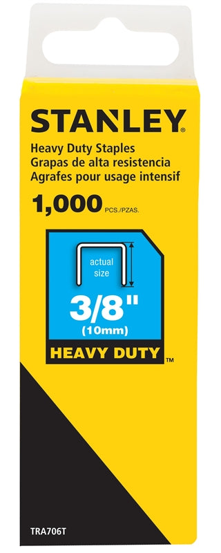 STANLEY STANLEY TRA706T Staple, For: TR100, TR200, TRE500 Series, PHT150, PHT250, Arrow T-50 Staplers, 1000/PK