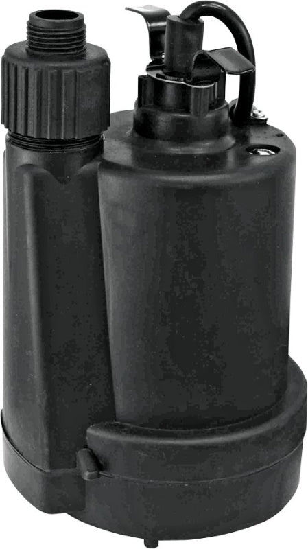 SUPERIOR PUMP Superior Pump 91250 Submersible Utility Pump, 3.8 A, 120 V, 0.25 hp, 1-1/4 in Outlet, 30 gpm, Thermoplastic Impeller PLUMBING, HEATING & VENTILATION SUPERIOR PUMP
