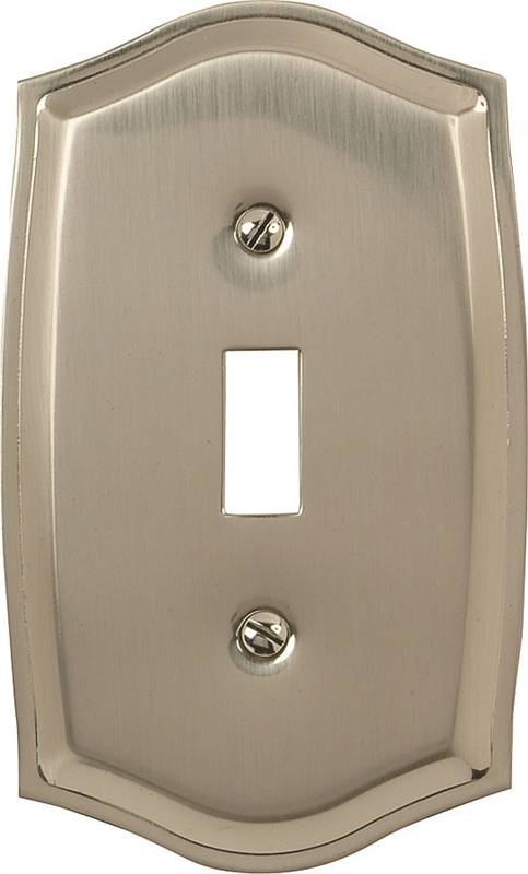 AMERELLE WALL PLATE 1G TOGGLE BRASS NIC ELECTRICAL AMERELLE