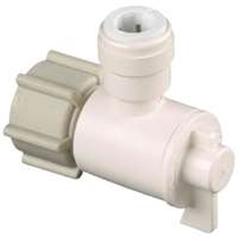 WATTS Watts 3553-0608/P-675 Angle Valve, 1/2 x 1/4 in Connection, NPS x CTS, 250 psi Pressure, Thermoplastic Body PLUMBING, HEATING & VENTILATION WATTS