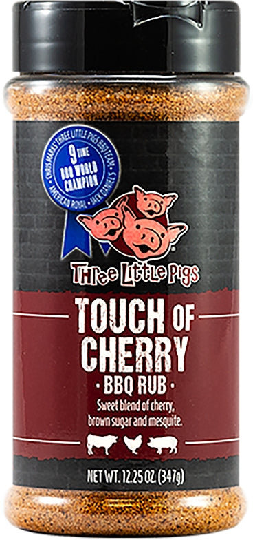 THREE LITTLE PIGS Three Little Pigs OW85131 Touch of Cherry BBQ Rub, 16 oz OUTDOOR LIVING & POWER EQUIPMENT THREE LITTLE PIGS