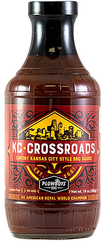 JOE'S KANSAS CITY Plowboys Barbeque KC Crossroads Series PF00300 BBQ Sauce, Savory, Smokey, Sweet, 16 oz OUTDOOR LIVING & POWER EQUIPMENT JOE'S KANSAS CITY