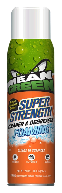 MEAN GREEN Mean Green Super Strength 354204 Cleaner and Degreaser, 20 oz Can, Liquid, Mild, Green CLEANING & JANITORIAL SUPPLIES MEAN GREEN