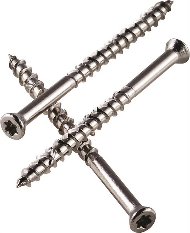 SIMPSON STRONG-TIE Simpson Strong-Tie T07225WPP Deck Screw, #7 Thread, 2-1/4 in L, Box Thread, Trim Head, 6-Lobe Drive, Steel, 350/PK HARDWARE & FARM SUPPLIES SIMPSON STRONG-TIE