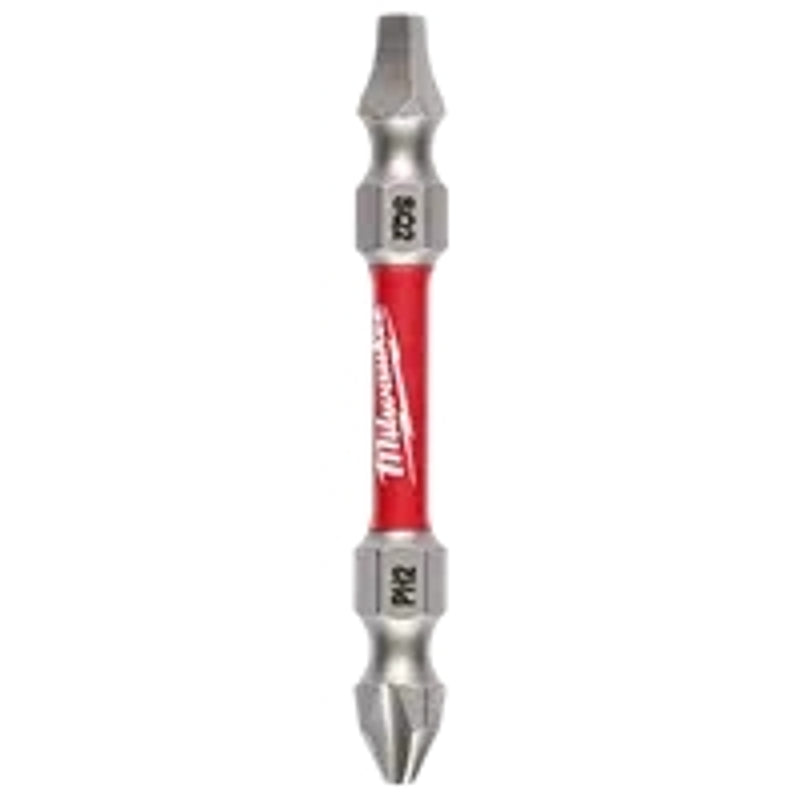 MILWAUKEE Milwaukee SHOCKWAVE 48-32-4311 Power Bit, #2 Drive, Phillips, Square Recess Drive, 1/4 in Shank, Hex Shank TOOLS MILWAUKEE