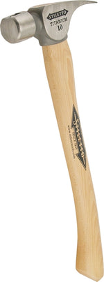 STILETTO Stiletto FH10C Finishing Hammer, 10 oz Head, Straight Claw, Smooth Head, Titanium Head TOOLS STILETTO