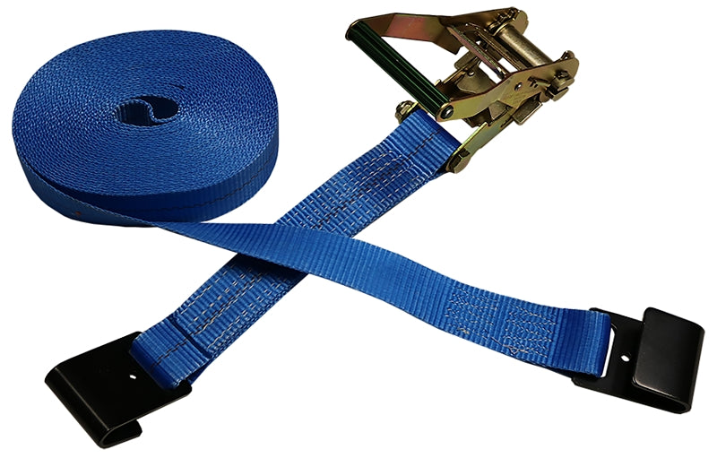 ANCRA Ancra 557-40 Heavy-Duty Tie-Down Strap, 2 in W, 40 ft L, Polyester, Blue, 3333 lb Working Load, Flat Hook End AUTOMOTIVE ANCRA