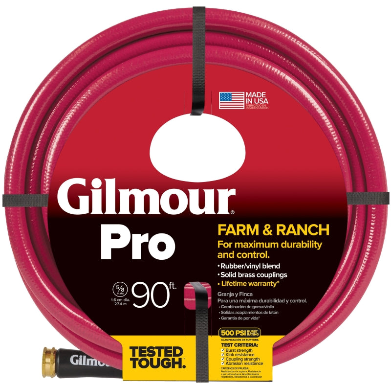 GILMOUR MFG Gilmour 829901-1001 Farm / Ranch Hose, 90 ft L, Rubber