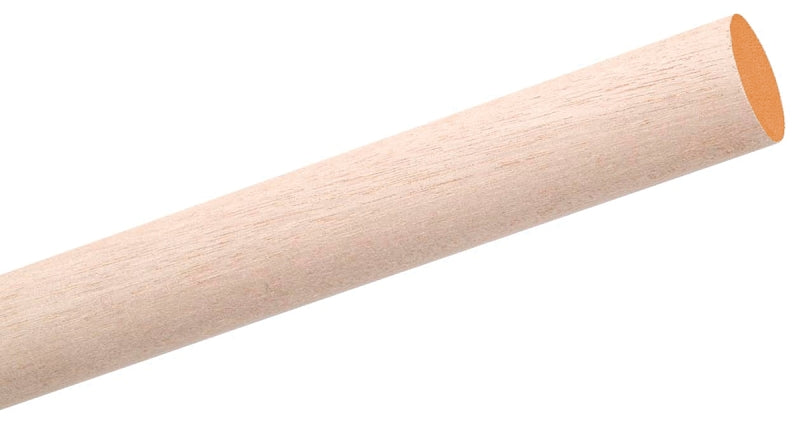 WADDELL Waddell 6616UB Dowel Rod, 1 in Dia, 36 in L, Birchwood AUTOMOTIVE WADDELL