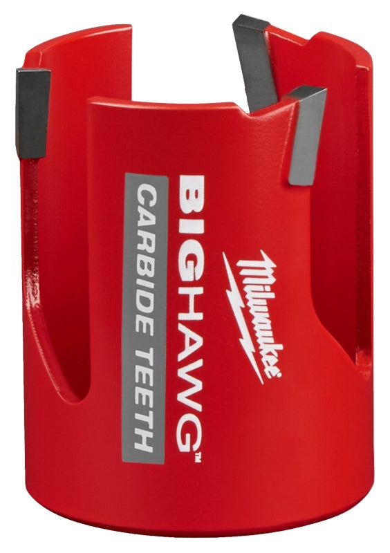 MILWAUKEE Milwaukee Big Hawg 49-56-9210 Hole Saw, 2-1/8 in Dia, 2-7/16 in D Cutting, 5/8-18 Arbor, 3 TPI TOOLS MILWAUKEE