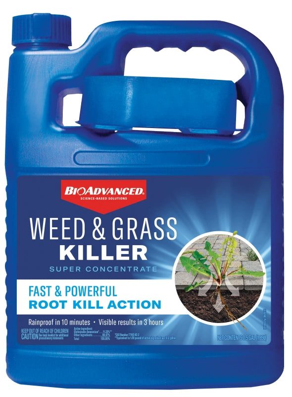 BIOADVANCED BioAdvanced 704196A Super Concentrated Weed and Grass Killer, Liquid, Blue, 64 oz Bottle LAWN & GARDEN BIOADVANCED