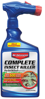 BIOADVANCED BioAdvanced Complete 700384A RTS Insect Killer, Liquid, Spray Application, Around Building Foundations, Lawns, 32 oz LAWN & GARDEN BIOADVANCED