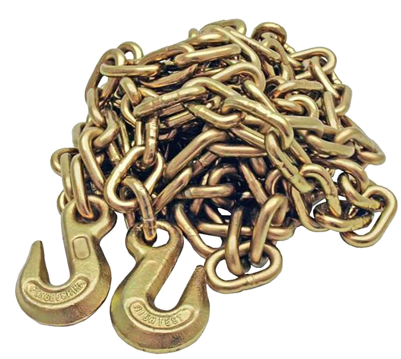 BARON Baron TC7051620 Tow Chain, 5/16 in Trade, 20 ft L, 70 Grade, 4700 lb Working Load, Gold Zinc AUTOMOTIVE BARON