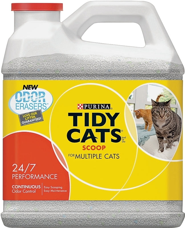 NESTLE PURINA PET CARE Tidy Cats 7023011614 Cat Litter, 14 lb Capacity, Gray/Tan, Granular Jug