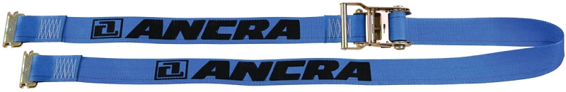 ANCRA Ancra 48672-15 Logistic Strap, 2 in W, 20 ft L, Polyester, Blue, 1000 lb Working Load, Spring Actuated End AUTOMOTIVE ANCRA