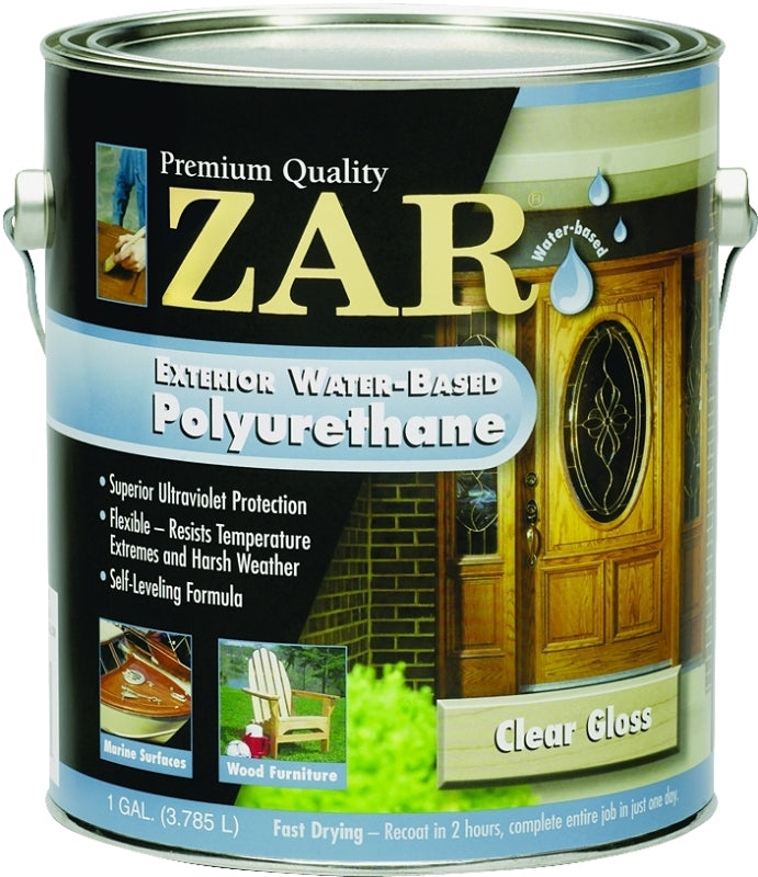 ZAR ZAR 32613 Polyurethane, Gloss, Liquid, Amber, 1 gal, Can PAINT ZAR   