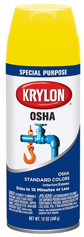 KRYLON Krylon K01813777 Safety Spray Paint, Gloss, 12 oz