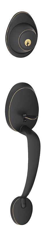 DEXTER BY SCHLAGE Schlage Barcelona J Series JH58 BAR 622 Combination Lockset, Mechanical Lock, Grip Only Handle, Matte Black, 3 Grade HARDWARE & FARM SUPPLIES DEXTER BY SCHLAGE