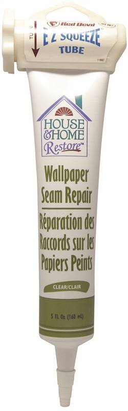 RED DEVIL Red Devil 0878 Wallpaper Seam Repair Clear, Clear, 5 oz Squeeze Tube PAINT RED DEVIL