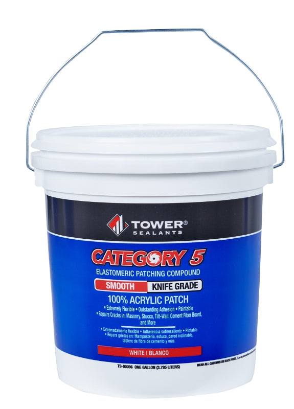 TOWER SEALANTS Tower Sealants CATEGORY 5 TS-00096 Knife-Grade Smooth Patch, White, 1 gal PAINT TOWER SEALANTS   