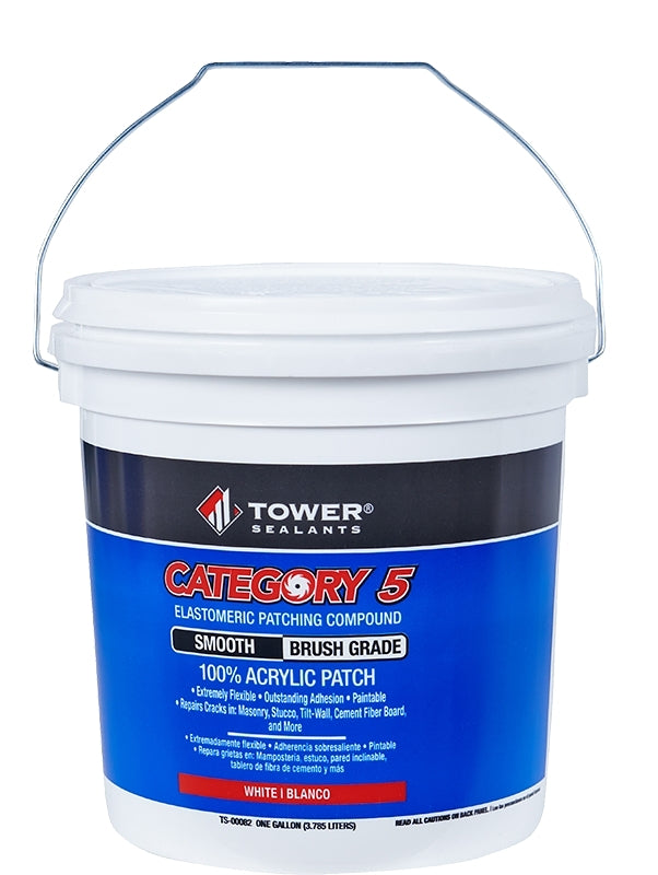 TOWER SEALANTS Tower Sealants CATEGORY 5 TS-00082 Brush-Grade Smooth Patch, White, 1 gal PAINT TOWER SEALANTS   