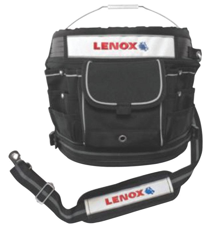 LENOX Lenox 1787473 Bucket Tool Organizer, 34-Compartment, Canvas, Black TOOLS LENOX