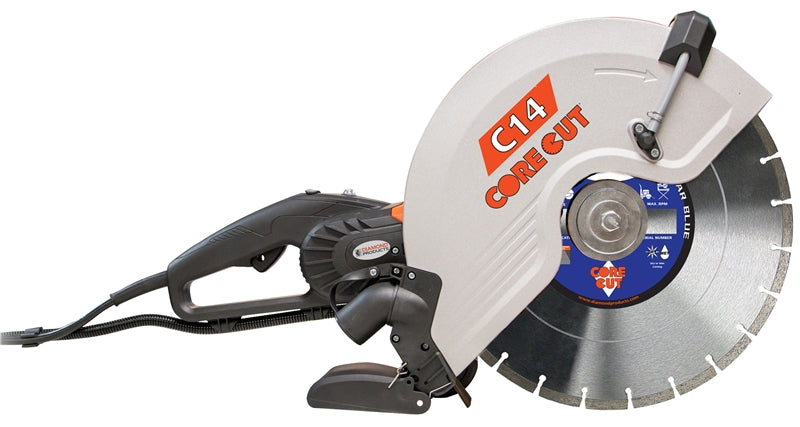 DIAMOND PRODUCTS Diamond Products 48975 Electric Hand Held Saw, 15 A, 14 in Dia Blade, 1 in Spindle, 5 in Cutting Capacity